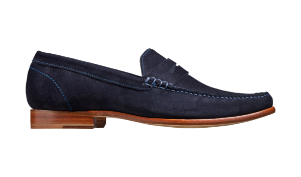 William - Dark Navy Suede Loafer - Image 2